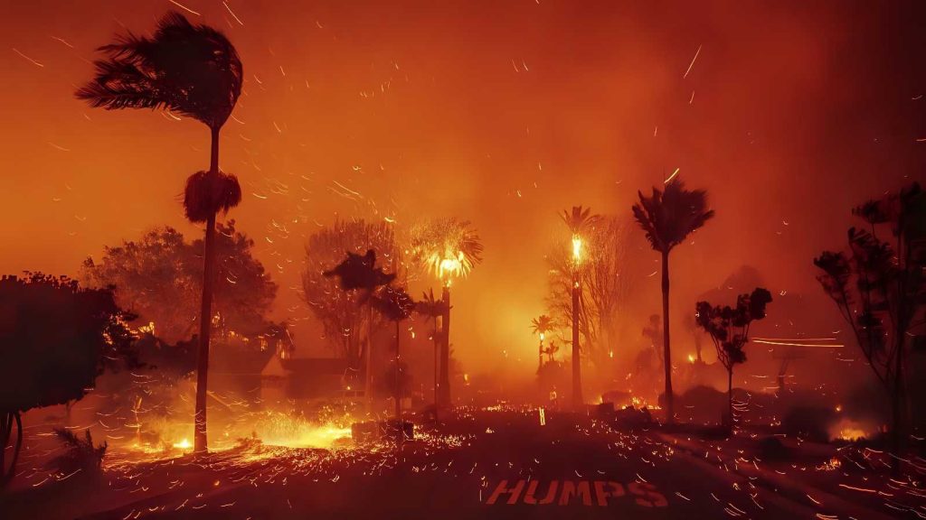 Incendi a Los Angeles: assalto aereo dei pompieri e scontro politico