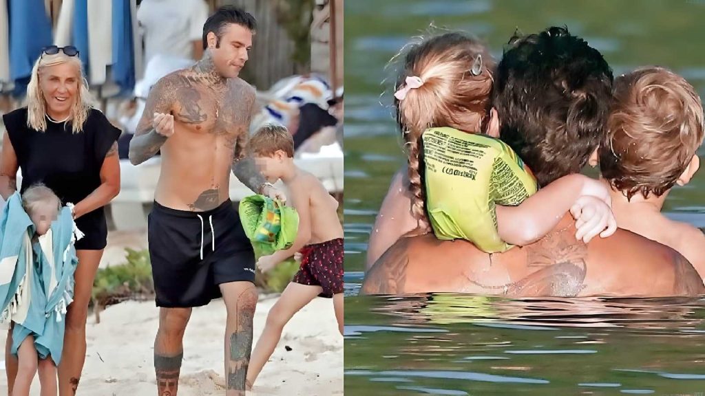 Fedez a Saint Barth con i figli: vacanze in famiglia prima di Sanremo