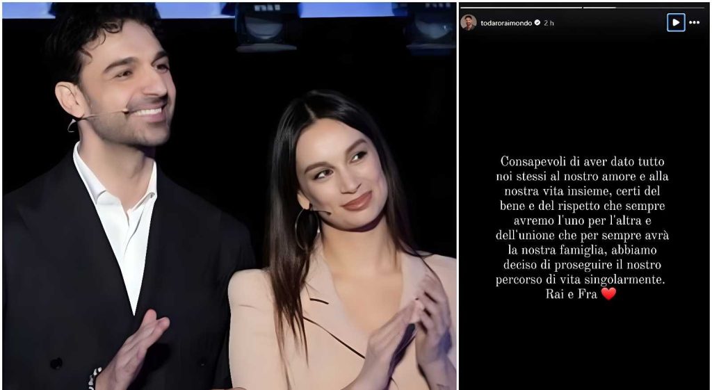 Raimondo Todaro e Francesca Tocca: finisce definitivamente la lunga storia d’amore