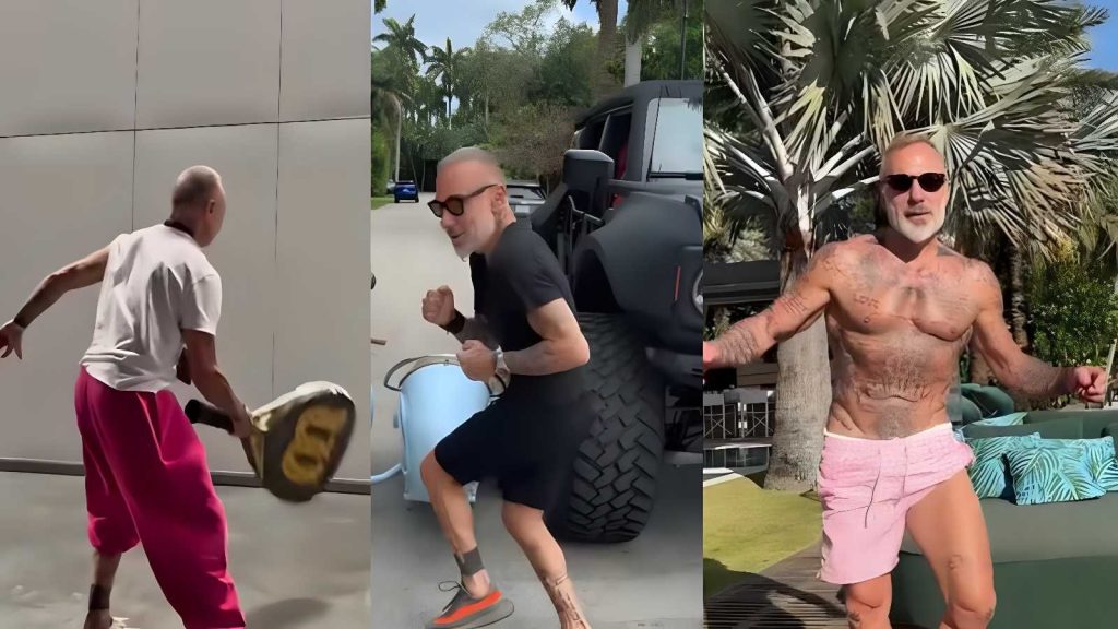 Gianluca Vacchi preoccupa i fan: polpaccio troppo magro in video su Instagram